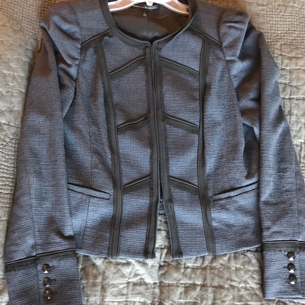 Sophisticated Navy and Black WHBM Jacket